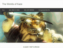 Tablet Screenshot of kazeghostwarrior.com